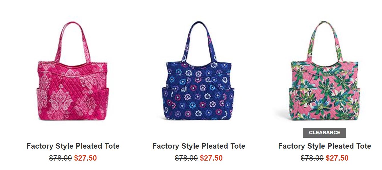 vera bradley lunch tote clearance