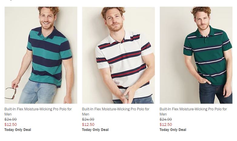 old navy men's polo shirts